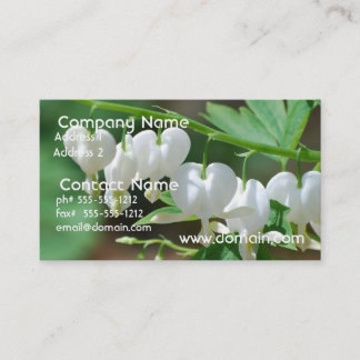Carte de visite fleurissant de défenseur de la