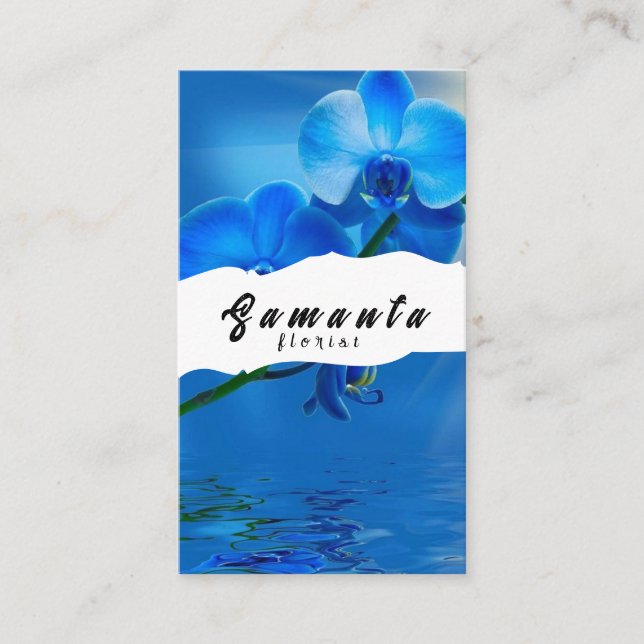 Carte de visite fleuriste (Devant)