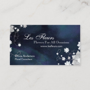 Carte De Visite Fleuriste chic de la Glitterie