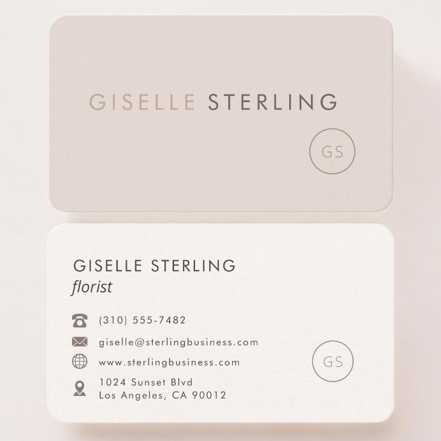 Carte De Visite Fleuriste de Mariage Féminine Professionnelle (Créateur téléchargé)