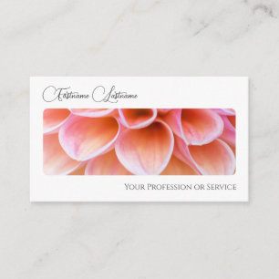 Carte De Visite Fleuriste élégant fleur floraison calligraphie QR-