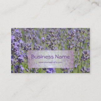Carte De Visite Fleuriste - gisements de lavande