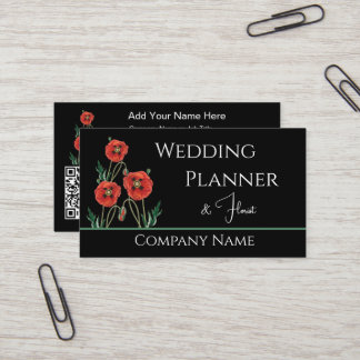 Carte De Visite Fleuriste wedding planner du pavot