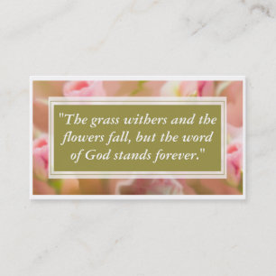 Carte De Visite Fleurs