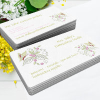 Fleurs brodées Papillon Motif Broderie