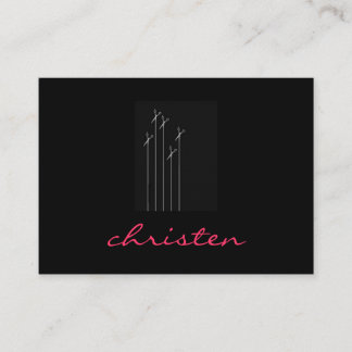 Carte De Visite fleurs ciseaux