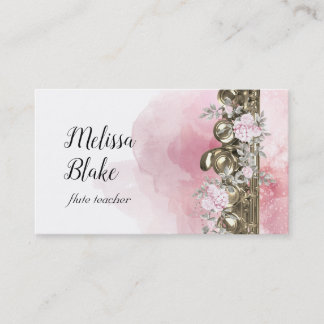 Carte De Visite fleurs d'aquarelle
