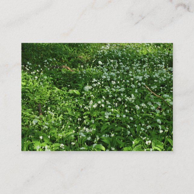Carte De Visite Fleurs de bois (Devant)