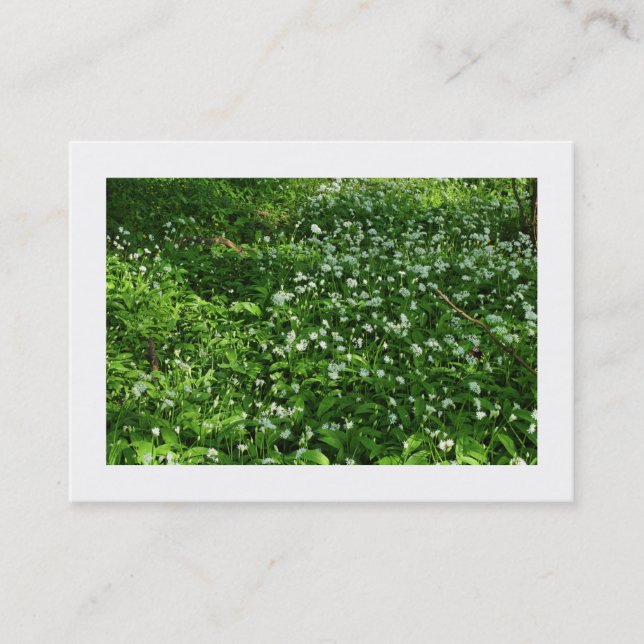 Carte De Visite Fleurs De Bois (Bordées) (Devant)