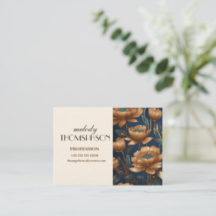 Carte De Visite Fleurs de cuivre