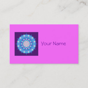 Carte De Visite FLEURS DE LA VIE/Blume des Lebens Stars Mandala