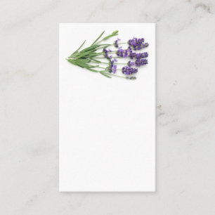 Carte De Visite Fleurs de lavande d'isolement sur l'arrière - pla