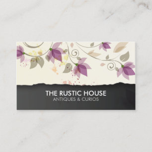 Carte De Visite Fleurs de magasin de vente au détail