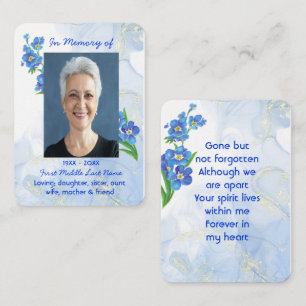 Carte De Visite Fleurs de "Mémento Forget me Not"