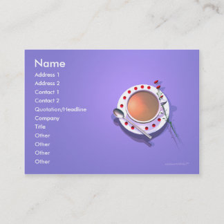 Carte De Visite Fleurs de thé