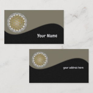 Carte De Visite FLEURS DE VIE - Géométrie Sacrée Lumière 1