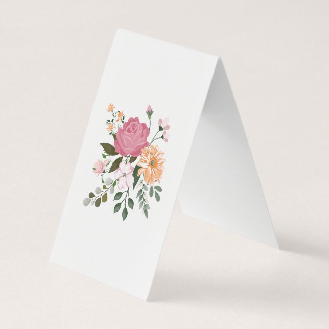 Carte De Visite Fleurs d'eau (Dos)