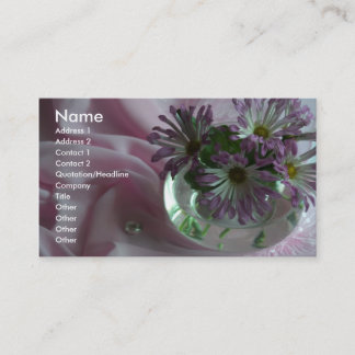 Carte De Visite fleurs du soir