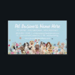 Carte De Visite Fleurs Élégantes Bleues Groomer Chien Animaux<br><div class="desc">Fleurs Élégantes Bleues Groomer Chien Animaux</div>