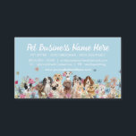 Carte De Visite Fleurs Élégantes Bleues Groomer Chien Animaux<br><div class="desc">Fleurs Élégantes Bleues Groomer Chien Animaux</div>