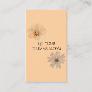 Carte de visite Fleurs Mignonnes Laissez vos rêves