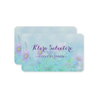 Carte De Visite Fleurs Modernes Parfaites