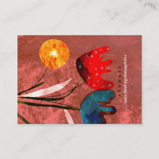 Carte de visite Fleurs Nature Jardin (Devant)