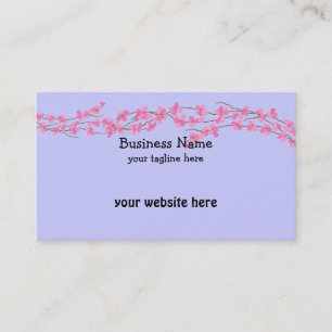 Carte De Visite Fleurs roses