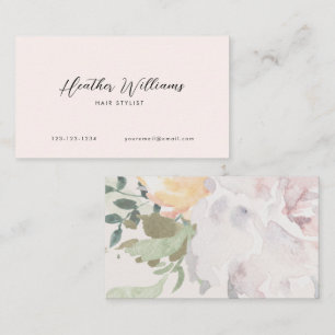 Carte De Visite Fleurs roses