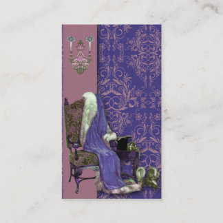 Carte De Visite Fleurs sauvages de damassé, APRÈS L'OPÉRA dans le