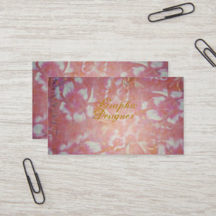 Carte De Visite Fleurs Vintage