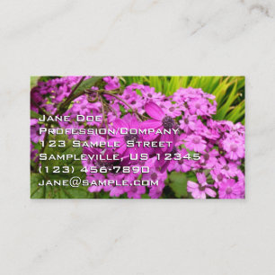 Carte De Visite Fleurs violettes de San Francisco