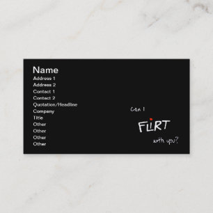 Carte De Visite Flirt