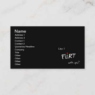 Carte De Visite Flirt
