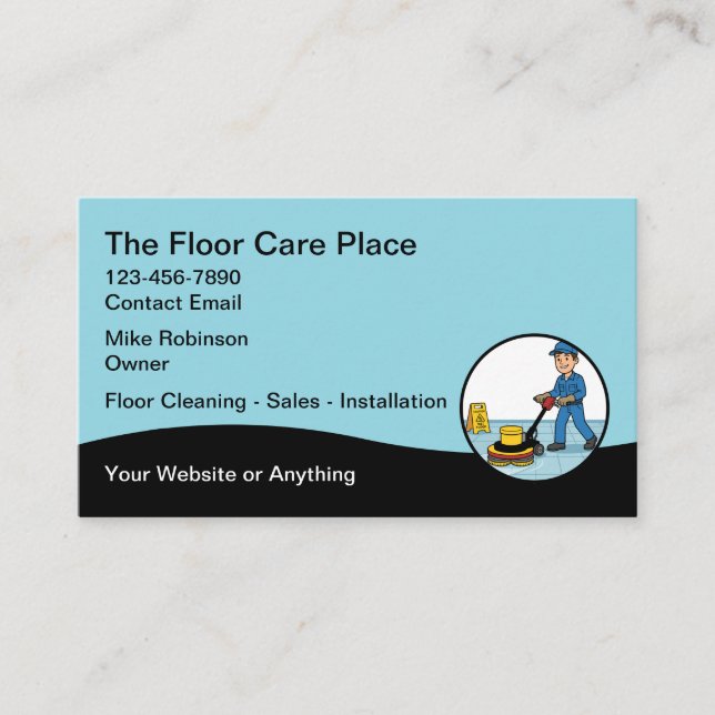 Carte De Visite Flooring Services Business Cards (Devant)