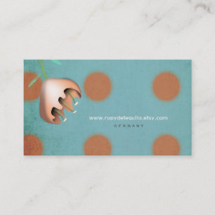Carte De Visite Flora Points Polka Photoshop CS6 Concepteur Entrep
