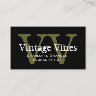 Carte de visite floral