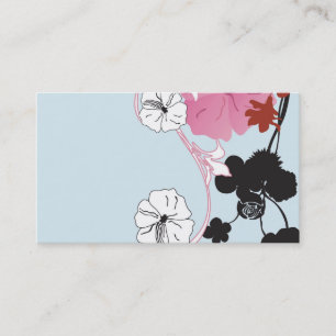 Carte de visite floral