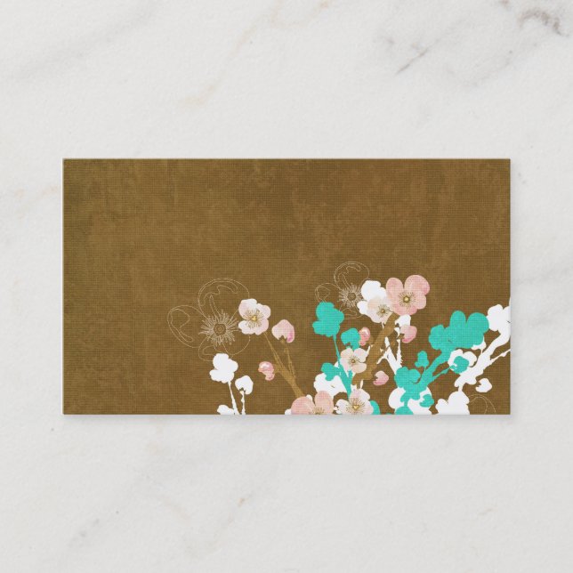 Carte de visite floral (Devant)