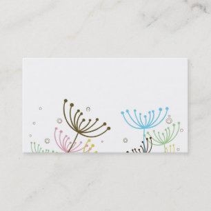 Carte de visite floral