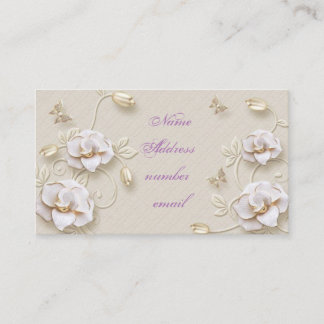 Carte De Visite Floral