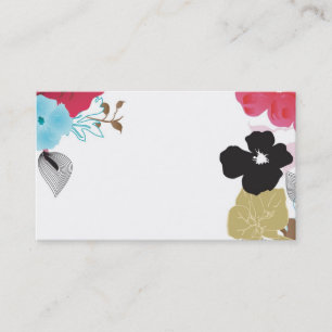 Carte de visite floral