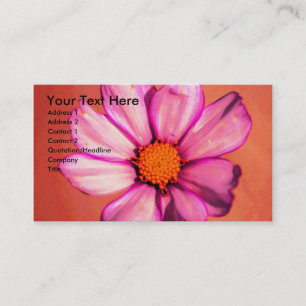 Carte de visite floral