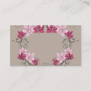 Carte de visite floral