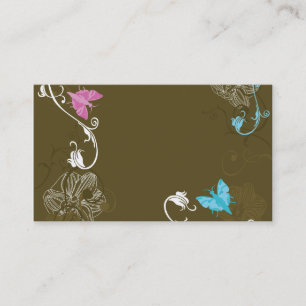 Carte de visite floral