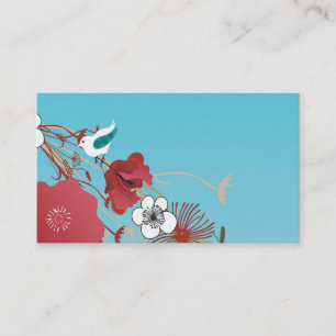 Carte de visite floral