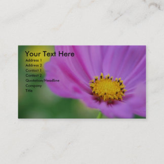 Carte de visite floral