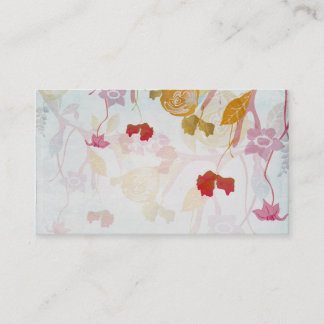 Carte de visite floral