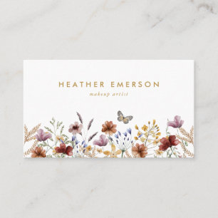 Carte de visite floral chic