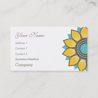 Carte De Visite Floral Daisy Design moderne tendance